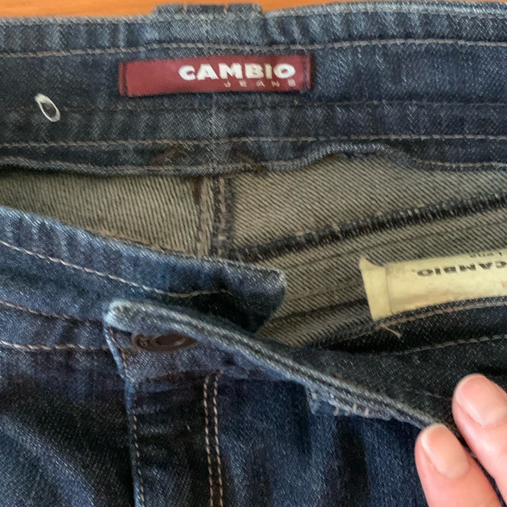 Women's Straight Leg Jeans - Dark Blue
